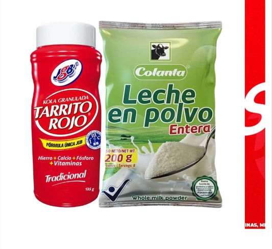 El dúo perfecto, 🥛 Leche en Polvo – Sabor y tradición, Junto al tarrito rojo 

✨