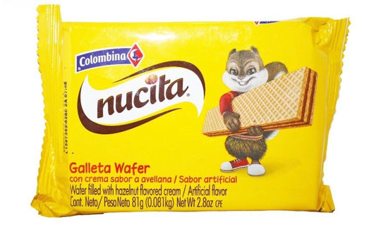GALLETA WAFER COLOMBINA NUCITA